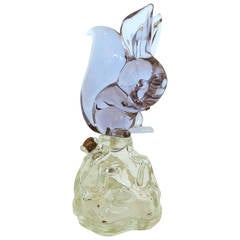 Archimede Seguso Alabastro Murano Squirrel Decanter Bottle **Sat Sale** 2