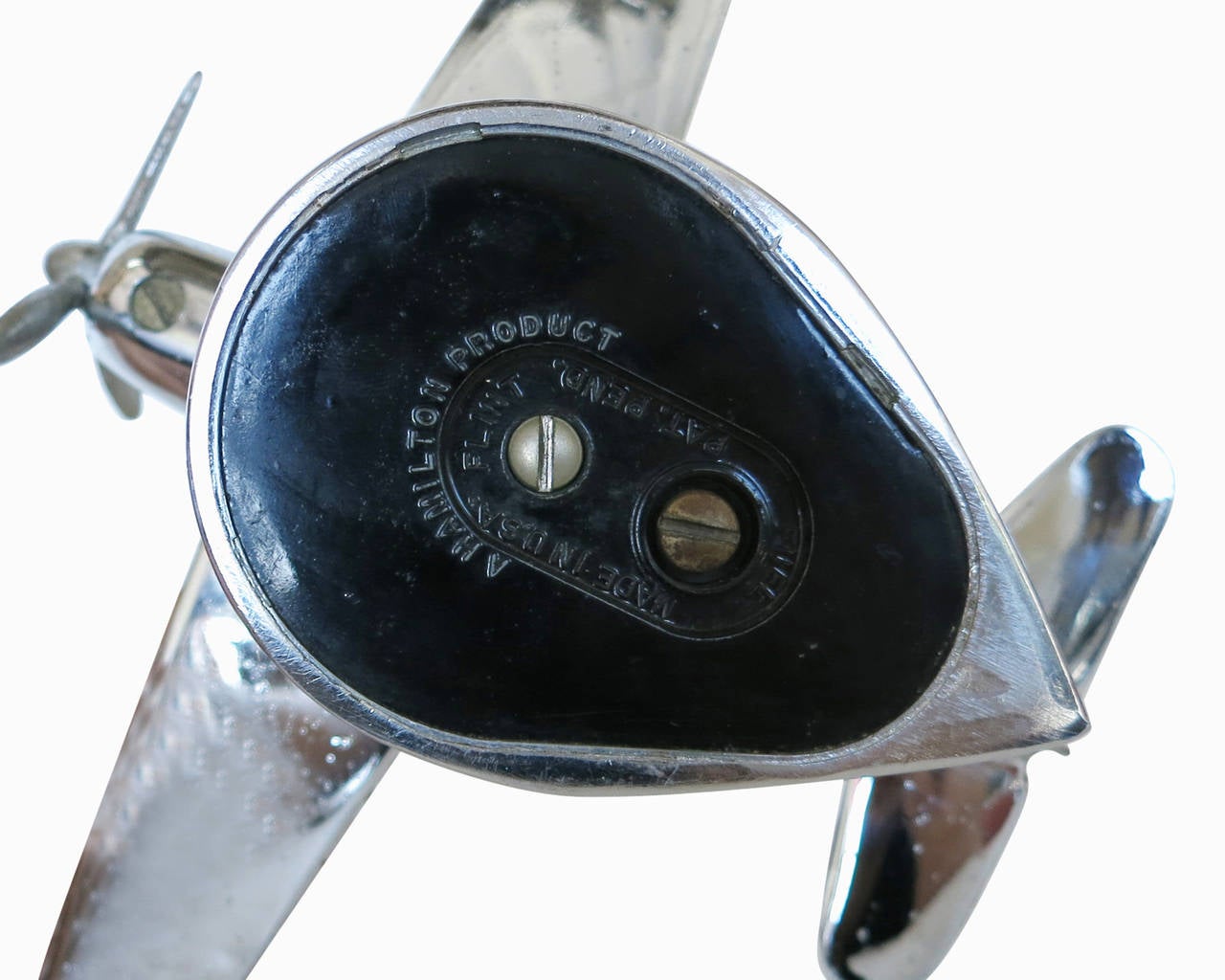 Midcentury Chrome P-51A Mustang Airplane Table Lighter 4