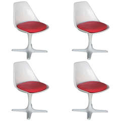 Maurice Burke designed Tulip Style Side Chair, Set of Four