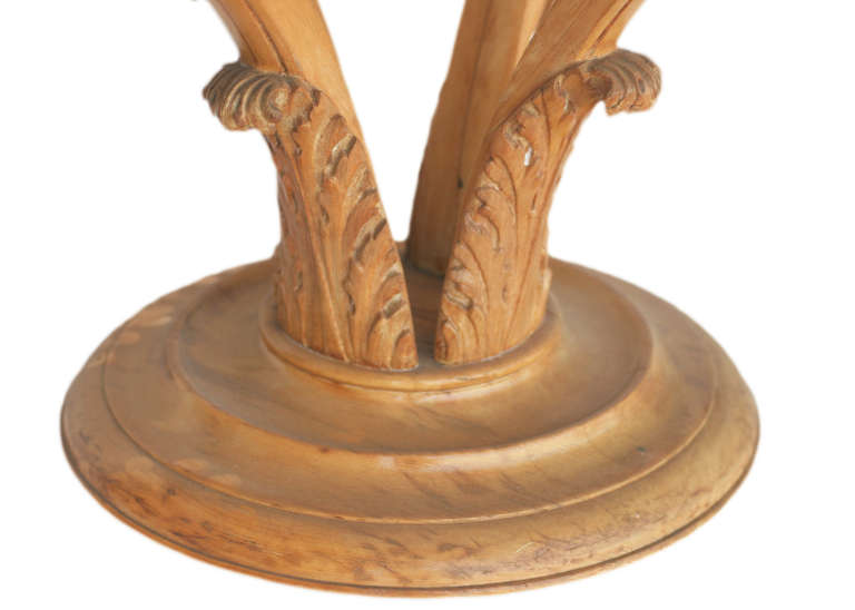 Art Deco Carved Palm Leaf Coffee Table, circa 1940 For ...