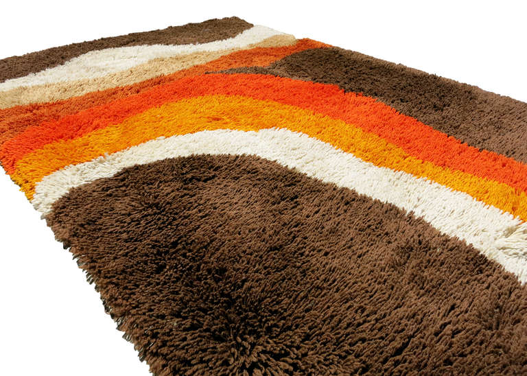 Modern West German Shag Rug, circa 1970