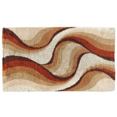 Post Modern Shag Rug with Abstract Design, circa 1970 ** Saturday Sale** 3