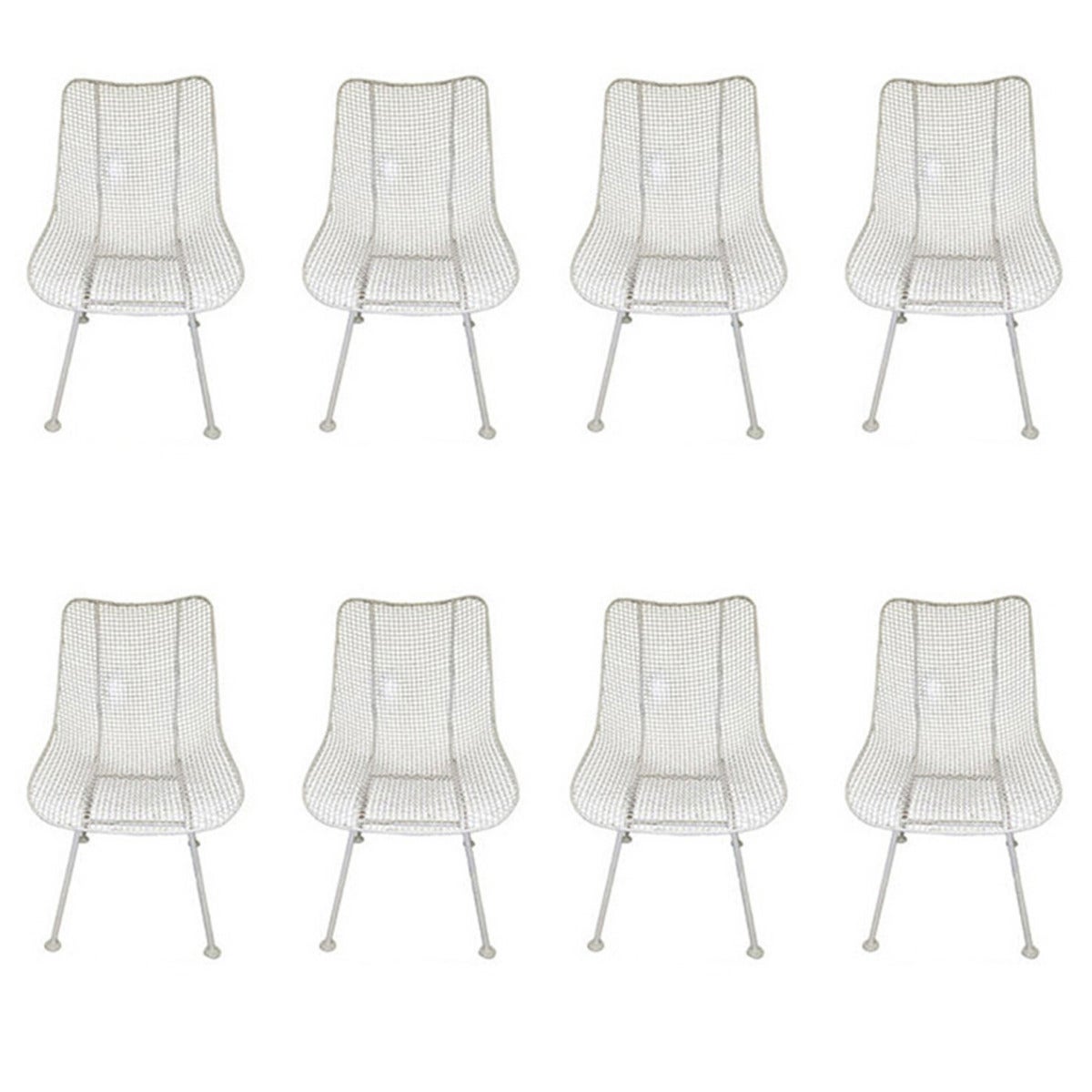 Russell Woodard Sculptura Outdoor/Patio Chairs, Set of 8