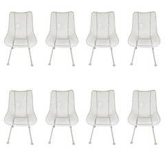 Vintage Russell Woodard Sculptura Outdoor/Patio Chairs, Set of 8