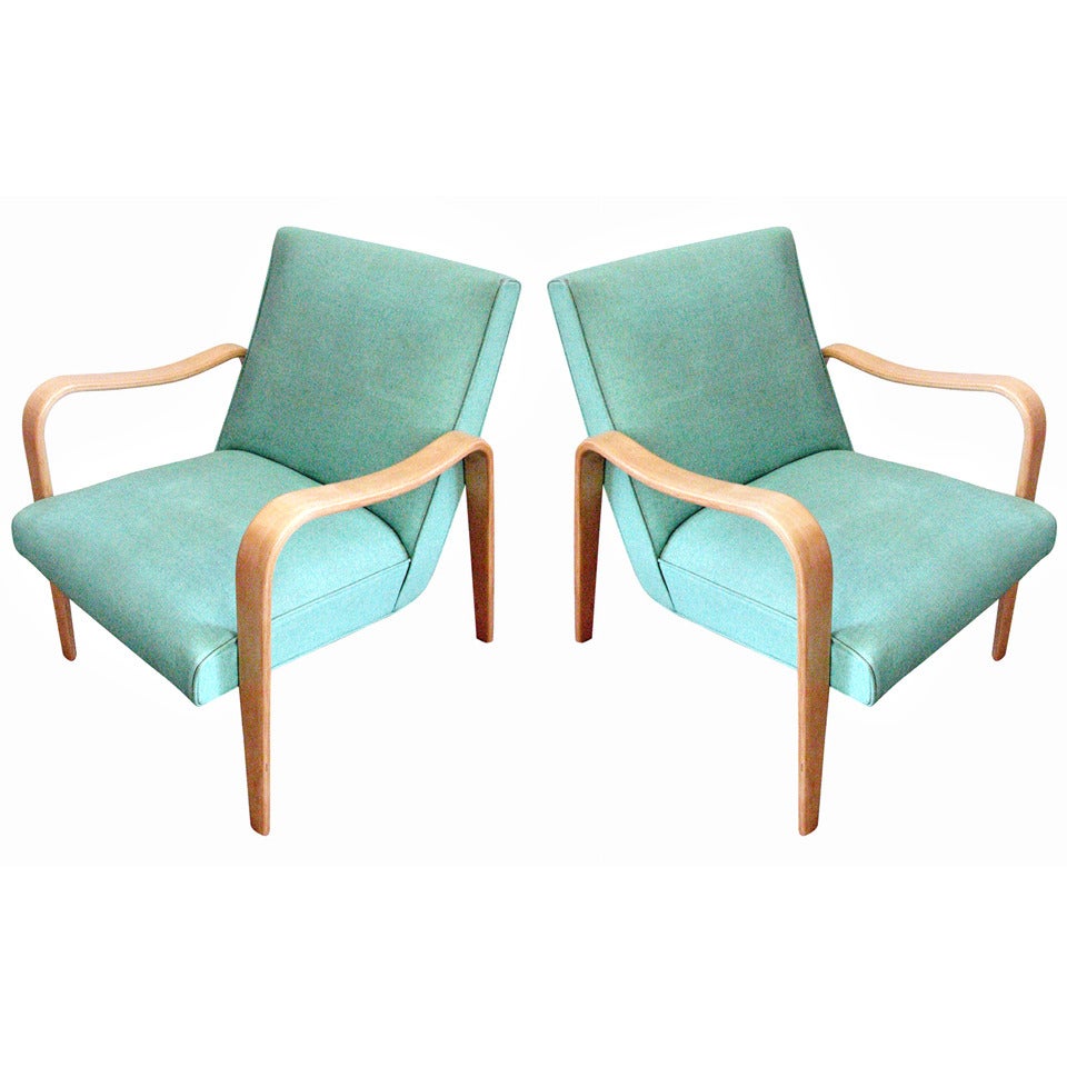 Pair of Thonet Bentwood Armchairs
