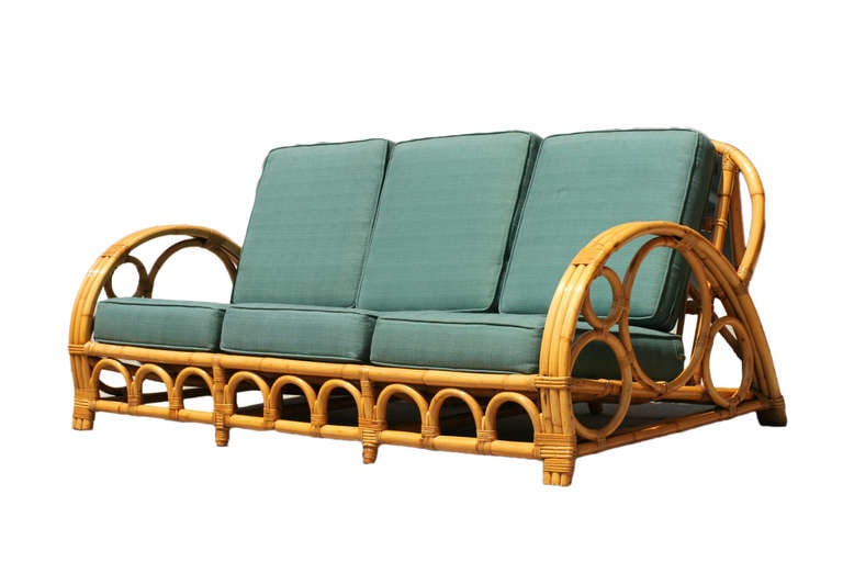 Circles and Speed Rattan Sofa and Lounge Chair Set