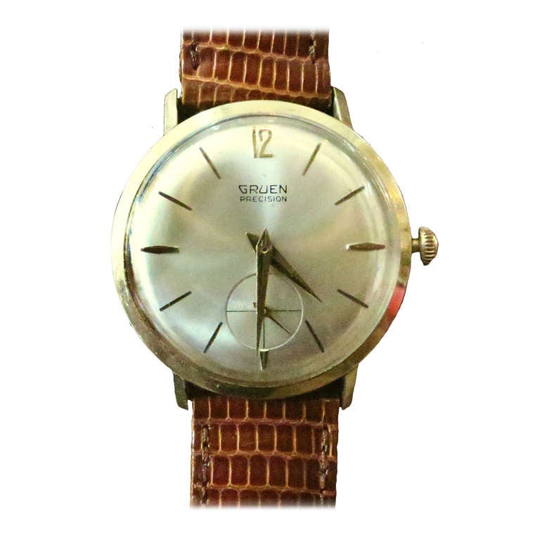 Gruen Precision 14K Solid Gold Watch ** Saturday Sale ** For Sale at