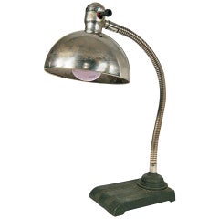 Art Deco Gooseneck Bell Table Lamp  **Saturday Sale**