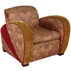 Art Deco Jazz Club Chair in the Style of Frankl's Speed Chair 