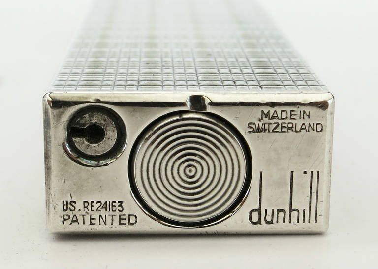 Swiss Sterling Silver Cigar Table Lighter by Dunhill 2