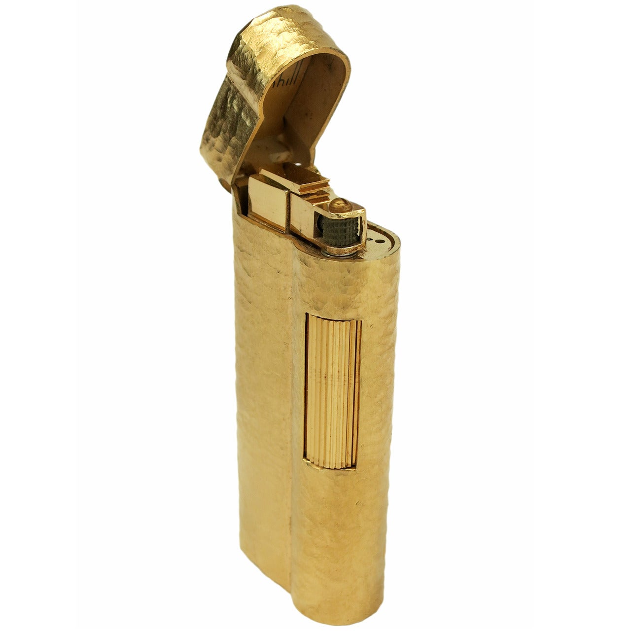 Dunhill Gold Bark S Type "Rollagas" Pocket lighter, Circa 1970
