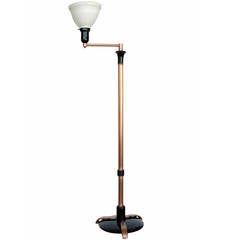 French Art Moderne Copper Swing Arm Floor Lamp **Saturday Sale ** 12