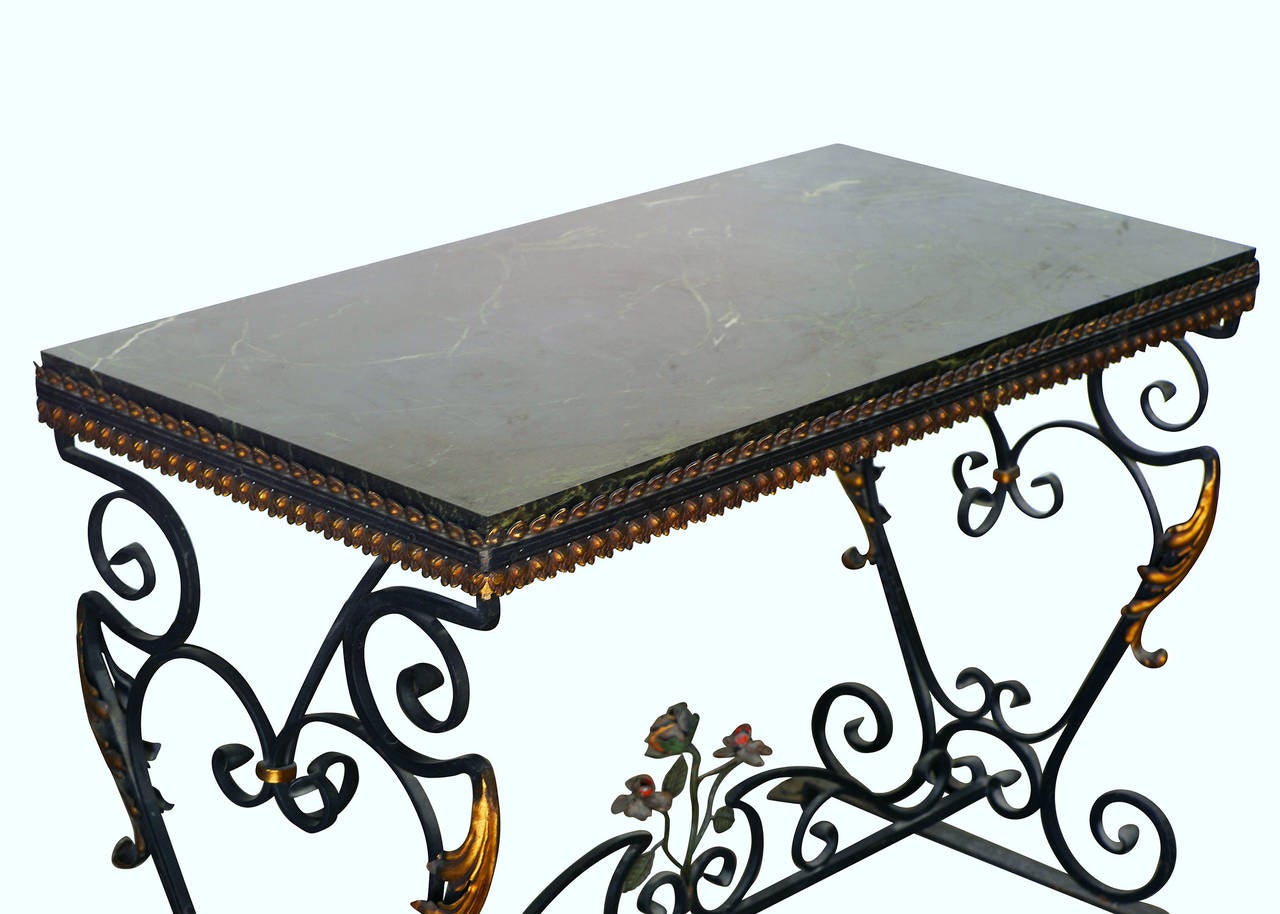 wrought iron console tables