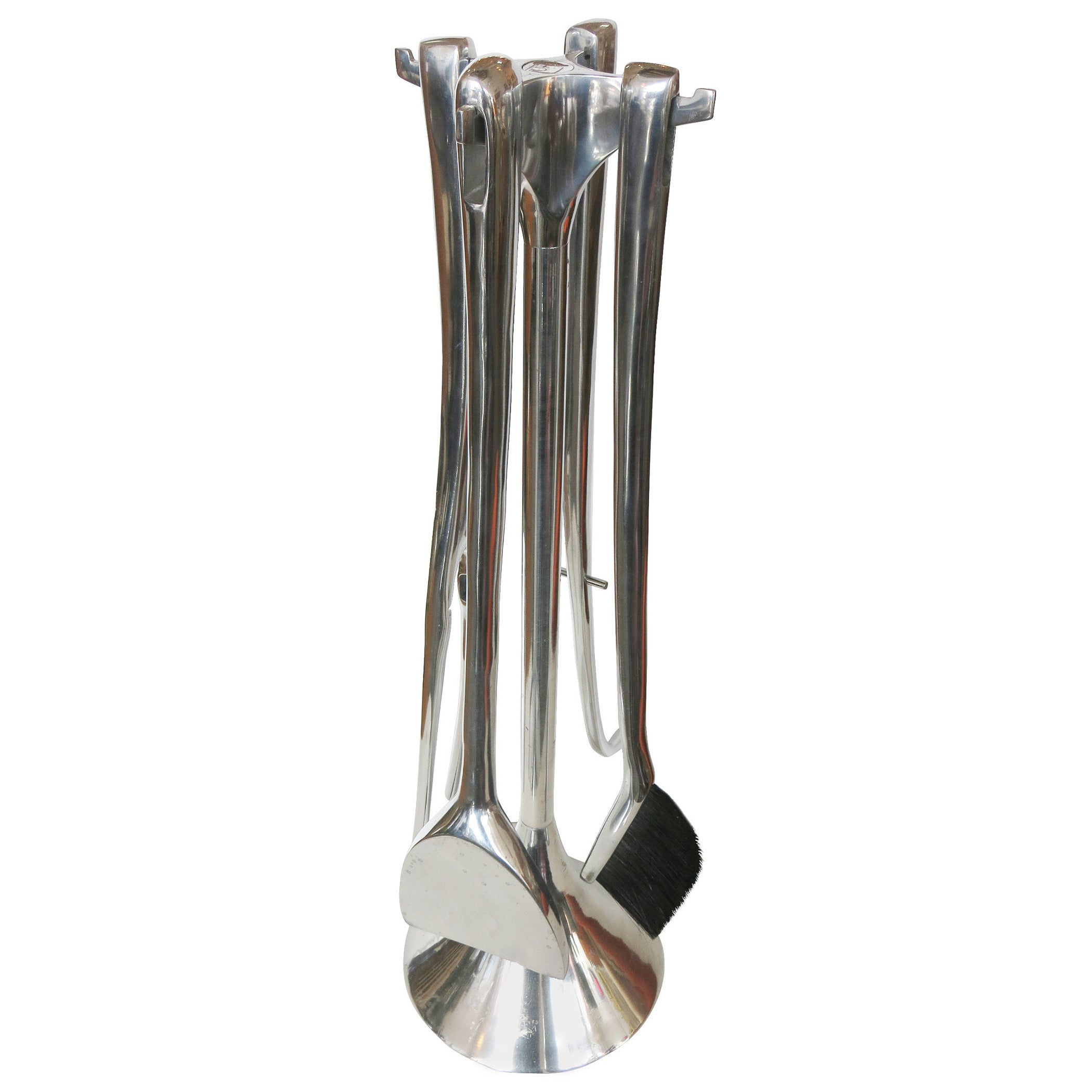 Italian "Fuego" Chrome Fire Tools by Umbra