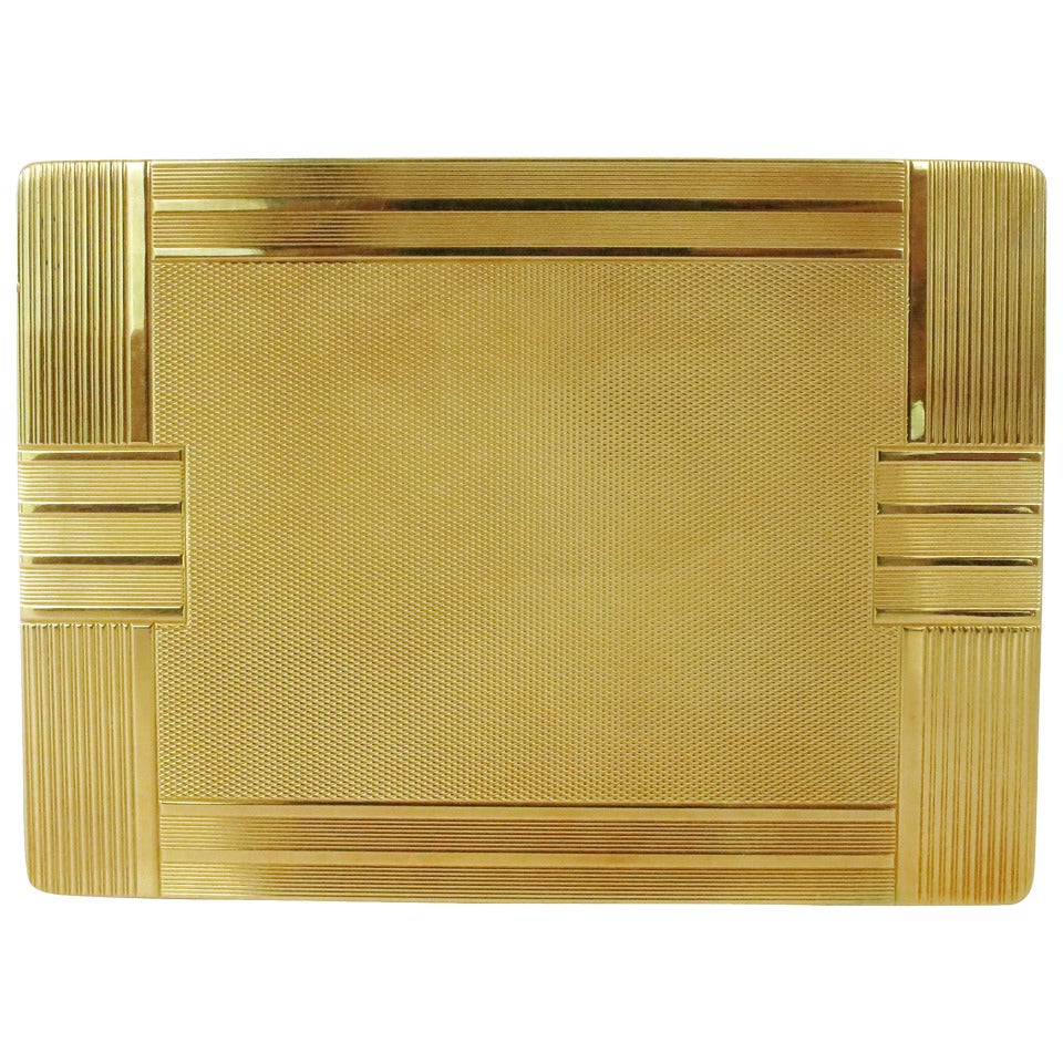 18-Carat Gold Art Deco Cigarette Case