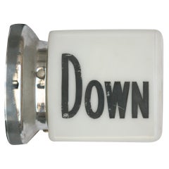 Art Deco "Down" Stairway Light Fixture