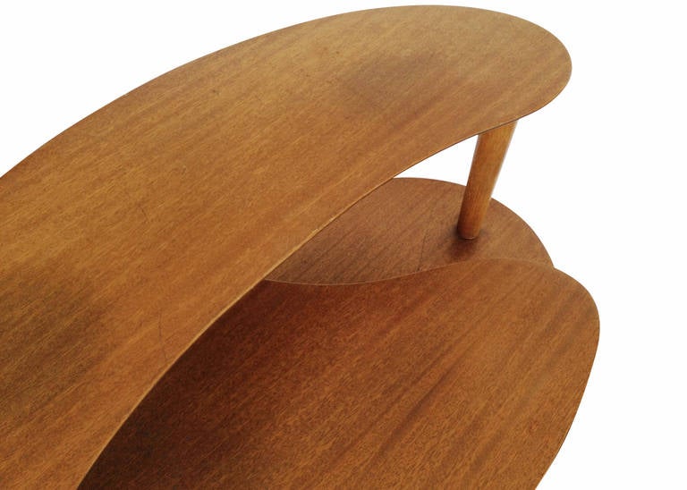 John Keal Biomorphic 3 Tier Side Table for Brown Saltman 1