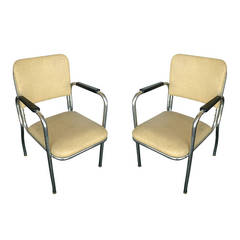 Chrome Round Tubular Armchair by Royal Metal, 'Saturday Sale' 6