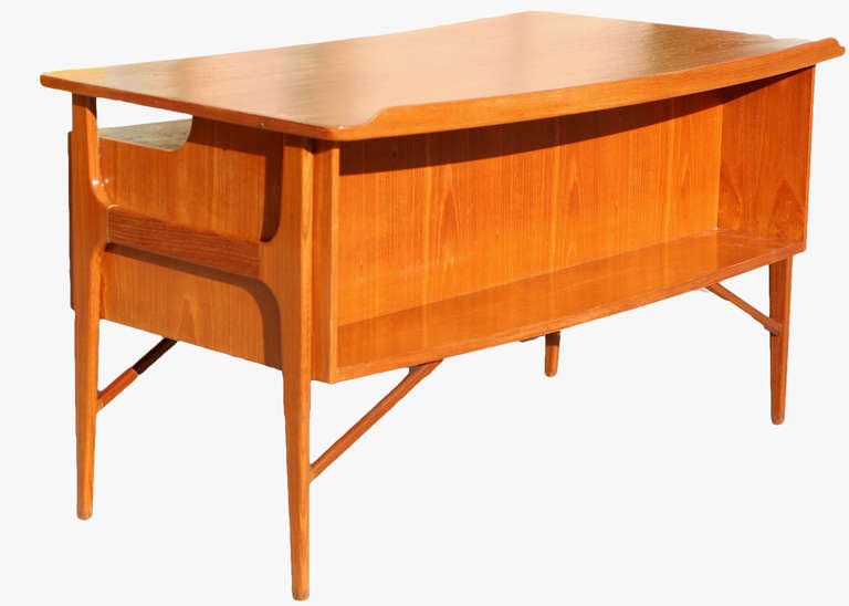 Danish Teak Desk in the Style of Kai Kristiansen 2