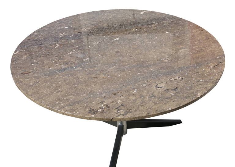 Mid-Century Modern Danish Model Te06 Dining Table with Italian marble top by Martin Visser 