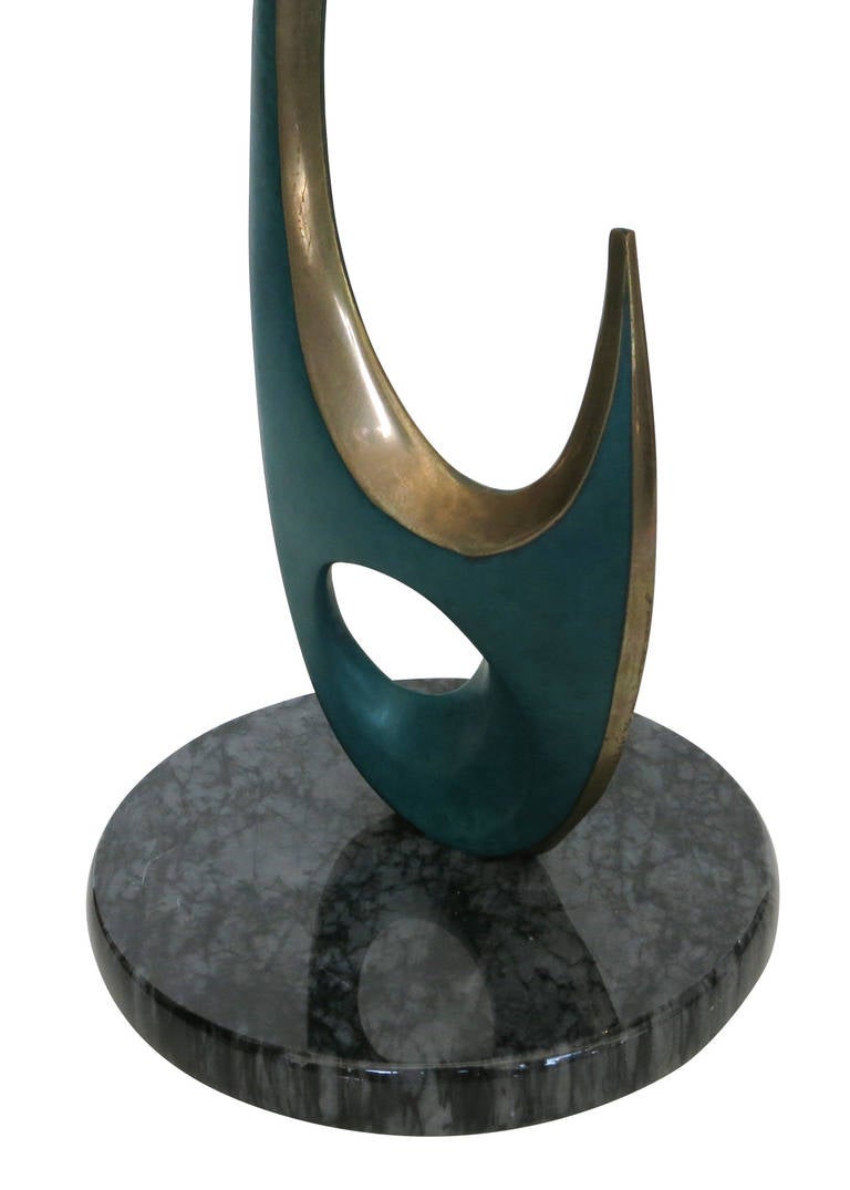 Bob Bennett Enameled Bronze Abstract Table Sculpture 2