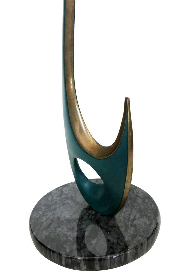 Bob Bennett Enameled Bronze Abstract Table Sculpture 1