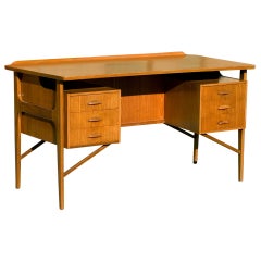 Danish Teak Desk in the Style of Kai Kristiansen