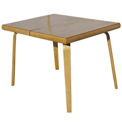 Rare table de salle à manger en contreplaqué cintré de Thaden-Jordan Furniture 