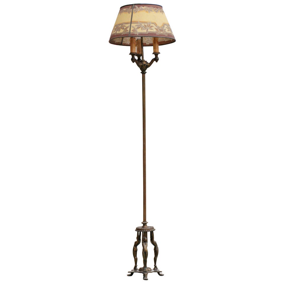 Rare Frankart Figural Floor Lamp