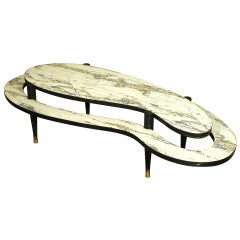 Mid-Century Modern Two-Tier Biomorphic Coffee Table ** Saturday Sale ** 10