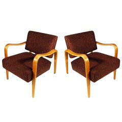 Mid-Century Modern Thonet Bent Plywood Armchairs ** Saturday sale**
