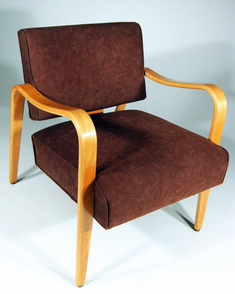 thonet bent plywood arm chair