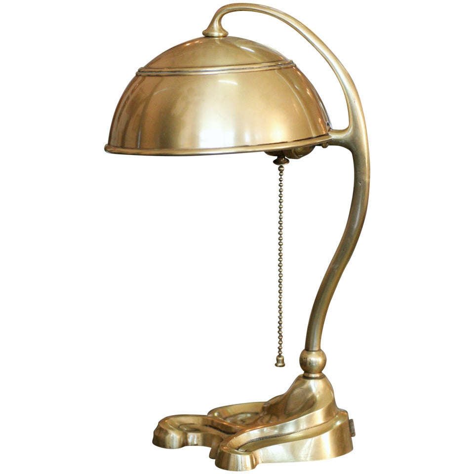 Bradley and Hubbard Brass Desk Lamp