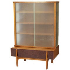 John Keal Wall Unit / Vitrine with Drawers for Brown Saltman 5