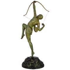 "Tireuse A L'arc" Bronze Greek Archer by Pierre Le Faguays 6