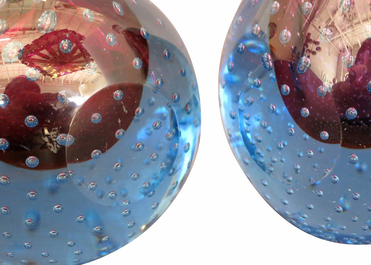 Alfredo Barbini Murano Italian Art Glass Bookends, Circa 1960 at 1stdibs