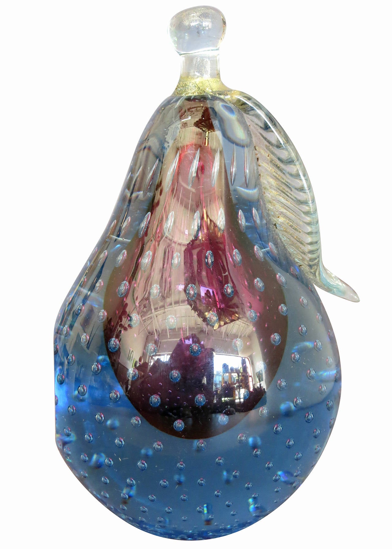 Alfredo Barbini Murano Italian Art Glass Bookends, Circa 1960