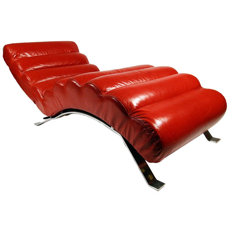 Bibendum Style Chaise Lounge in Manner of Eileen Gray