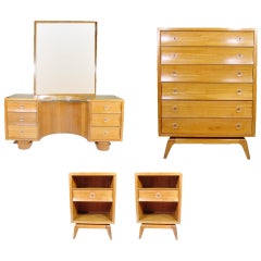 Paul Frankl Rare Four-Piece Bedroom Set for Brown Saltman ** Saturday Sale ** 11