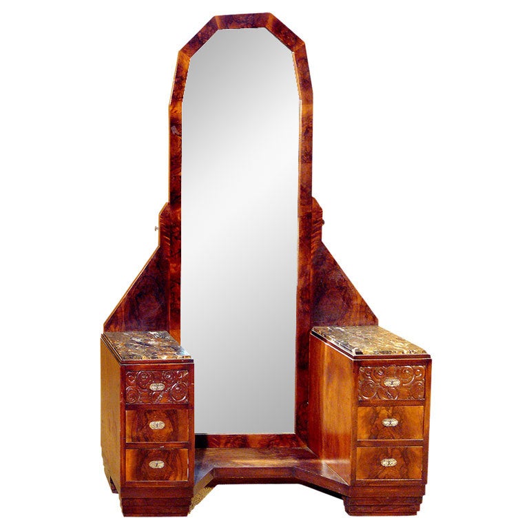 Early French Art Deco Vanity  ** Saturday Sale **