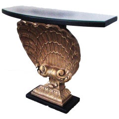 Seashell Console Table in the Manner of Edward Wormley