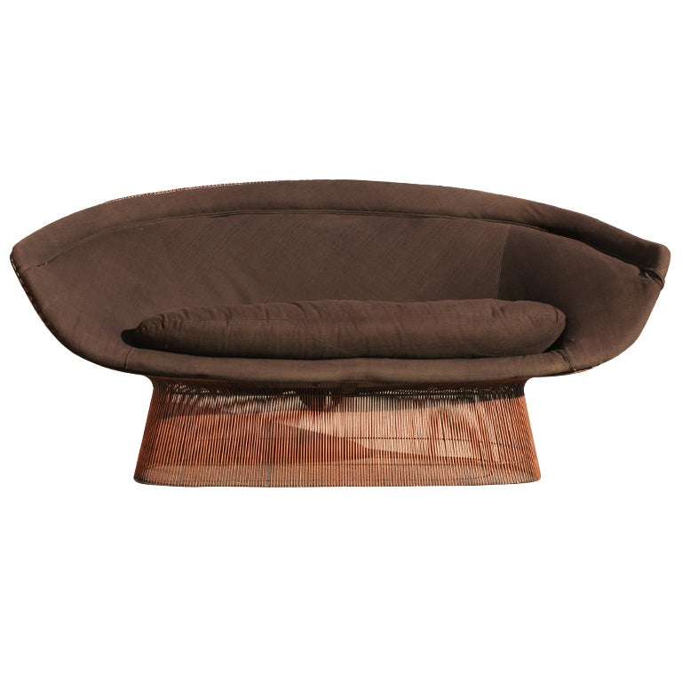 Extremely Rare Polished Copper Sofa by Warren Platner for Knoll c.1969