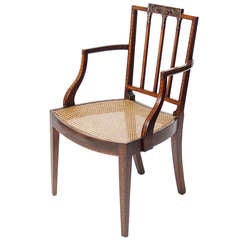 George III Caned-Seat Armchair
