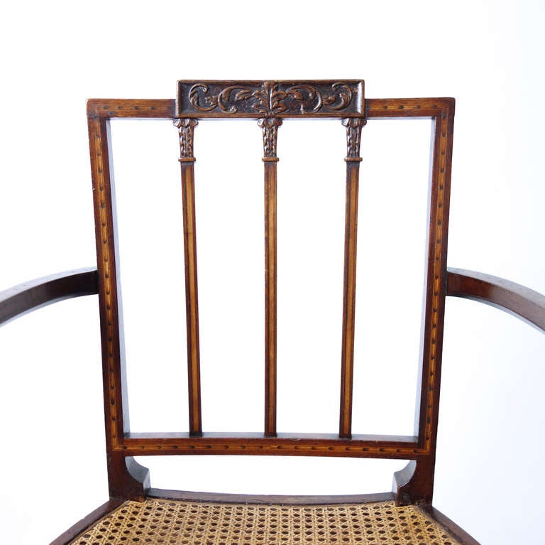 George III Caned-Seat Armchair 2