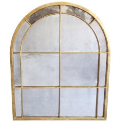 Large Arched Giltwood Mirror Designed by Parish-Hadley