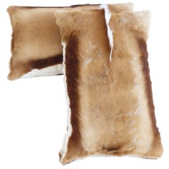 Pair of Gazelle Fur Cushions