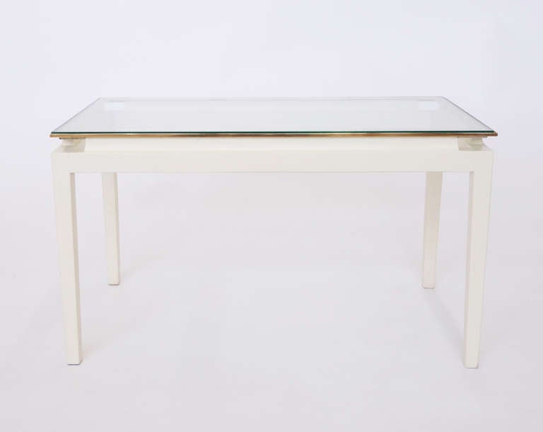 Italian Painted Wood Coffee Table In Excellent Condition For Sale In New York, NY