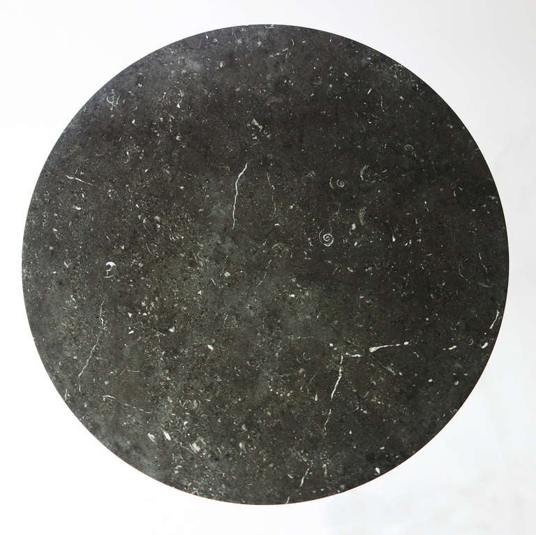 French Fossil Marble Garden Table