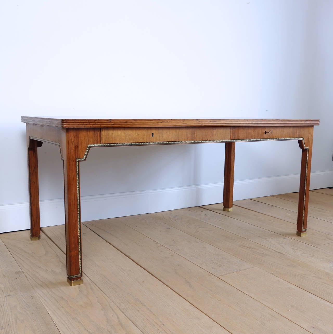 Exceptional Danish Rosewood Desk In Excellent Condition In New York, NY