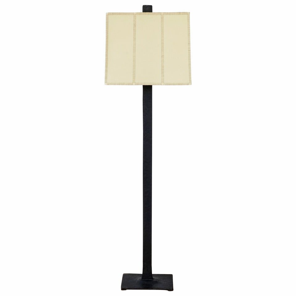 Sculptural Painted Iron Standing Lamp